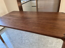 及木良作 全实木餐桌椅组合黑胡桃木桌子北欧日式轻奢长方形加厚 黑胡桃木 1.6米  实拍图