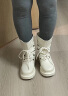 73Hours女鞋周末放飞冬季新款系带增高马丁靴短靴堆堆靴子女 米白 #36 晒单实拍图