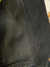 百家好/百家好设计感渐变牛仔裤女秋冬新款垂感阔腿裤 黑色 S 实拍图