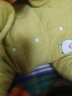 舒贝怡新生儿连体衣纯棉婴儿衣服爬服新春季款满月宝宝哈衣黄色 73CM 实拍图