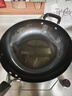 炊大皇铁锅无涂层炒锅铸铁锅生铁炒菜锅平底煤气灶电磁炉通用 34cm适用3~5人(带铲+蒸片) 34cm 实拍图