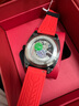 马克华菲（FAIRWHALE）手表男士机械表全自动方形透底陀轮双面镂空夜光防水腕表国潮男表 黑壳红面【高档礼盒】 实拍图
