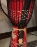 海之韵非洲鼓 儿童初学者入门成人演奏打击乐器山羊皮非洲鼓 手鼓乐器 8英寸 简约雕刻+配件 实拍图
