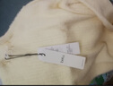 百图betu女装冬季新款毛衣蕾丝花边半高领长袖打底衫女2311T30 米白 M 实拍图