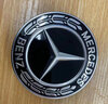思悄然适用奔驰轮毂盖C200 R300 E300 S300 ML350 GLK300轮胎中心盖车标  进口德国麦穗蓝（四个） 实拍图