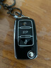 绅创大众钥匙套速腾朗逸polo帕萨特宝来迈腾途观L探岳cc探岳捷达扣包 【大众A款】亮面黑_灰熊挂件 实拍图