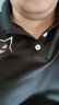 真维斯（Jeanswest）Polo衫男夏季简约休闲透气短袖男士时尚百搭商务t恤潮流宽松上衣 【7A抗菌】黑色(熊猫先森胸标) M /170(体重100-120斤左右) 实拍图