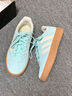 adidas「T头鞋」BARREDA板鞋德训鞋男女阿迪达斯轻运动 薄荷绿/汉玉白/树脂黄   45 实拍图