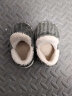 SKONWAT儿童棉拖鞋冬季男童宝宝包跟1-3岁2保暖室内家居小孩女棉鞋毛毛鞋 灰色(包跟) 22/23码(内长14CM适合1-2周岁) 晒单实拍图