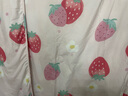 梦洁家纺 草莓 可水洗纤维夏凉被 单人印花空调被 约1.7斤 150*200cm 实拍图
