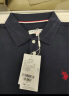 U.S. POLO ASSN.polo衫男翻领秋季棉商务休闲长袖上衣t恤C141105030 藏蓝色 XL  实拍图