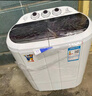 小鸭小鸭 2.5公斤迷你双桶半自动洗衣机 小型婴儿童宝宝双缸小洗衣机家用 粉色 实拍图