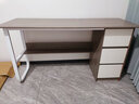 木匠印记电脑桌书架一体桌台式电脑桌储物书桌办公桌学生桌写字桌学习桌 【桌椅套装】莫兰迪灰色140cm+转椅 实拍图