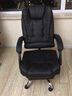 零梦 老板椅办公椅电脑椅座椅大班椅家用可躺升降转椅按摩搁脚午休 黑色乳胶款可躺按摩+搁脚 尼龙脚 实拍图