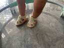 G.duck小黄鸭宝宝凉鞋夏儿童鞋子叫叫鞋学步鞋软底防滑0-2岁男女婴儿鞋 米色-叫叫鞋 16码 内长12厘米 实拍图