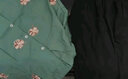 俞兆林中老年女装妈妈装薄款套装女短袖开衫奶奶装夏装衣服新款 浅绿色上衣+黑色长裤 3XL (建议120-135斤) 实拍图