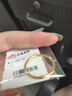 宝庆银楼黄金戒指光面素圈足金对戒三生三世纯金女戒送女友送老婆生日礼物 18号圈口-约1g 实拍图