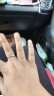曼蒂娅 情侣戒指s925对戒结婚指环锆石开口一对戒指环定制刻字首饰礼物 【配证书隔日/次日达/不刻字】 晒单实拍图