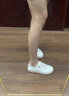 ZHR女鞋板鞋春秋新款休闲鞋平底街拍潮鞋韩版果冻底百搭女鞋子真牛皮 米色（A77） 35 实拍图