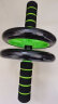 杜威克健腹轮男静音双轮腹肌轮滚轮跪垫健身器材家用 双轮 黑绿色（非回弹） 实拍图