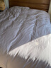 水星家纺床上四件套 100%长绒棉 加厚超柔系列 舒适居家被套床单枕套 乔伊斯玫瑰·灰|超柔加厚 1.8米床 床单款 （被套220*240cm） 实拍图