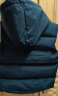 鸿星尔克新款男童羽绒马甲中大童休闲舒适保暖儿童马甲外套 正黑 140 实拍图
