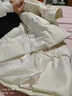 素羽轻罗羽绒服女中长款冬2025年新款韩版加厚宽松面包服学生外套上衣女装 米白色 XL 实拍图