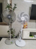 艾美特电风扇落地扇家用六叶机械大风力风扇宿舍寝室立式定时摇头电扇节能低噪风扇皓月白 六叶皓月白 实拍图