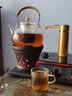 玉兰香 加厚花茶杯玻璃茶杯 品茗杯功夫小茶杯 耐热带把透明玻璃杯子 4个装 实拍图
