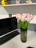 黛莉森手感郁金香仿真花假花高档手捧花束摆设客厅茶几餐桌花装饰品摆件 香槟粉6枝 实拍图