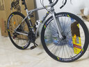 EG7公路山地自行车成人死飞变速通勤越野旅行城市单车儿童男青少年 星光40刀-钛银色 26寸24速 实拍图