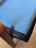 知梦人坐垫记忆棉办公室久坐椅子学生屁股垫慢回弹椅垫凳子座垫餐椅垫 四季麻－靛蓝色 45*45cm（防滑底+绑带） 实拍图