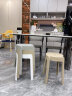 树浩家用塑料加厚凳子可叠放餐椅网红风车餐桌椅子现代简约餐厅书桌用 L.HF升级加强PP材料30cm面-卡其 实拍图