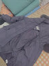 鸭鸭（YAYA） 中年妈妈羽绒服女新款中长款冬装连帽加厚中老年人保暖棉袄外套 紫色 XL (170) 实拍图