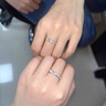炙真银楼月光恋人银情侣戒指男女一对戒活口生日礼物结婚纪念日送女友老婆 京速达【月光恋人】夜光情侣对戒 实拍图