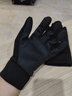 佰思腾手套男冬季骑行开车触屏漏二指手套防泼水防风防滑户外卖运动健身登山锻炼保暖防寒加绒棉手套男冬 骑行黑色 实拍图
