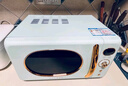 格兰仕（Galanz）微波炉家用小型20升容量 微烤一体平板加热光波烧烤智能菜单复古绿色旋钮操作 KABG 实拍图