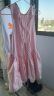 UR2024夏季新款女装甜美减龄系带打褶圆领无袖连衣裙UWU740038 冷粉色 S 晒单实拍图