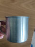 拜格 304不锈钢水杯 儿童防摔杯子家用牛奶杯带手柄 7.5CM BX6557  实拍图