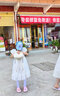 迪士尼（Disney）女童连衣裙儿童爱莎公主网纱裙小女孩节日表演裙 HXM092白色150cm 实拍图