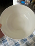 陶相惠骨瓷面碗汤碗7英寸家用大容量吃泡面可微波炉纯白色陶瓷碗2只装 晒单实拍图