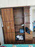 MOLIKOA实木衣柜家用卧室出租房用儿童储物收纳柜子新中式移门衣橱 长100*60*200【升级加深款】 免费送货上楼+安装 实拍图