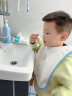 马博士 儿童洗漱巾宝宝毛巾洗脸巾婴儿口水巾擦脸刷牙围嘴防水儿童 蓝色 实拍图