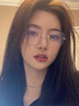 LOHO无框眼镜女近视可配度数防蓝光纯欲超轻高级感无边框眼睛镜架 实拍图