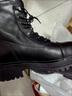 大东马丁靴2025年冬季新款欧美时尚粗跟短靴时尚百搭女鞋1135 黑色（单里） 36 实拍图