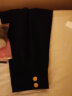 初申 半身裙女时尚高腰A字显瘦通勤纯色OL大摆伞裙S136B2749 黑色 XL  实拍图