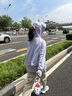 BRCZRO（法国）防晒衣女防晒服凉感披肩遮阳衣防紫外线皮肤衣休闲薄外套 【星空】浅月紫 均码 【参考体重 80-140斤】 实拍图