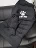卡尔美（KELME）长款运动棉服男冬季连帽过膝保暖生活训练外套风衣 黑色 S  实拍图