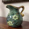 墨菲美式乡村小花瓶摆件插花欧式陶瓷客厅家居装饰餐桌干花仿真花花器 花卉款 实拍图