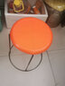 正万福圆凳面板凳面钢筋凳子面塑料凳子面八孔扣面地毯凳面凳子配件坐面 加厚橘色福字凳面(29厘米) 实拍图